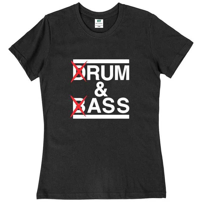 Interesting drum and bass T-shirt rum and butt lover joke Y2k short sleeved 100% cotton soft unisex O-neck summer T-shirt top EU size M250411