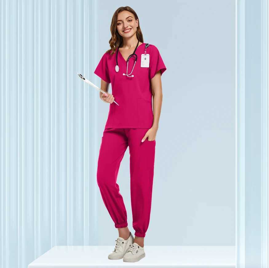 Unisex medical uniform mens and womens nursing clothes beauty care shampoo set dental work clothes X250410