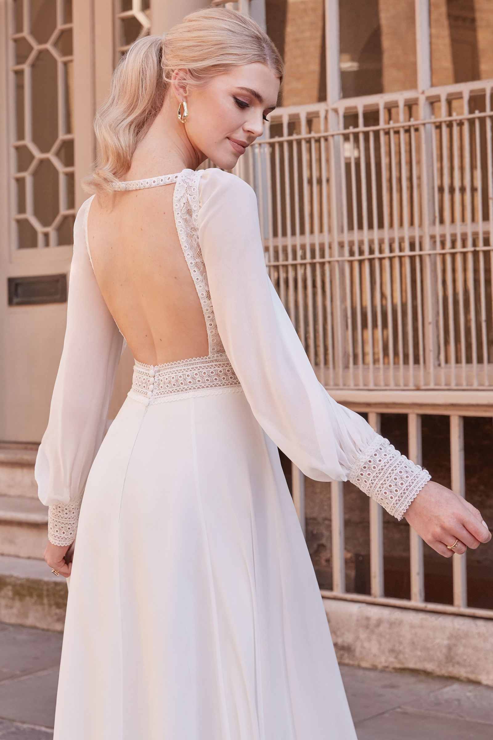Summer Bohemia A Line Wedding Dress V Neck Lace Long Sleeve Bridal Gowns Customized Boho Bride Dresses