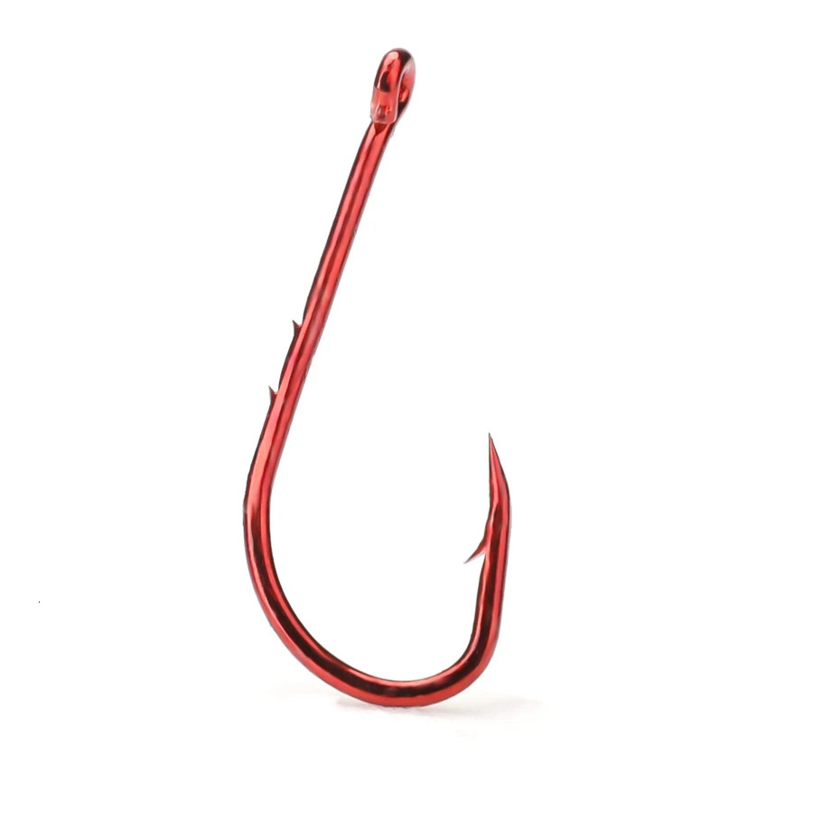FTK High Carbon Steel Fishing Hook Double Barb Red 104050pcs 110100pcs Fishhook Baitholder Hook Carp Fishing 251103