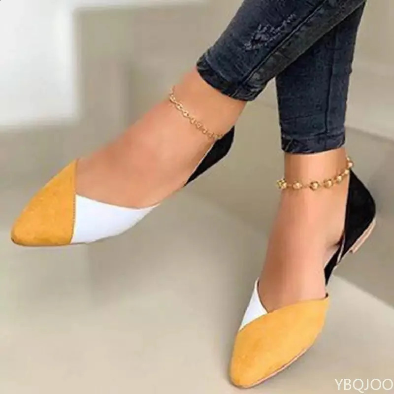 Arrival Women Flats Beautiful and Fashion Summer Shoes Flat Ballerina Comfortable Casual Women Shoes Size 44 250410