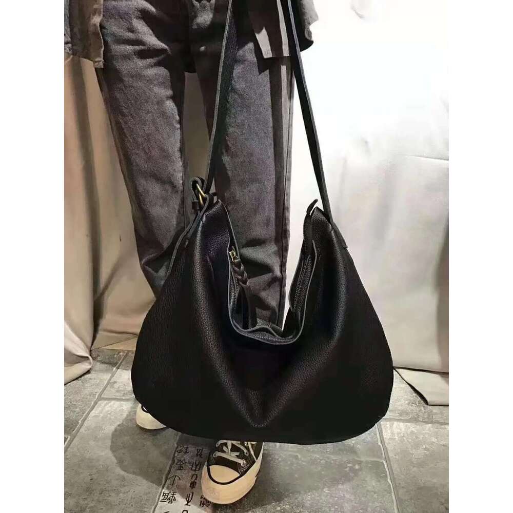 Designer Bag 100% Soft Genuine Leather Handbags Women Large Capacity Shoulder Bags High Quality Vintage Zipper Shopping Messenger Bag Lady