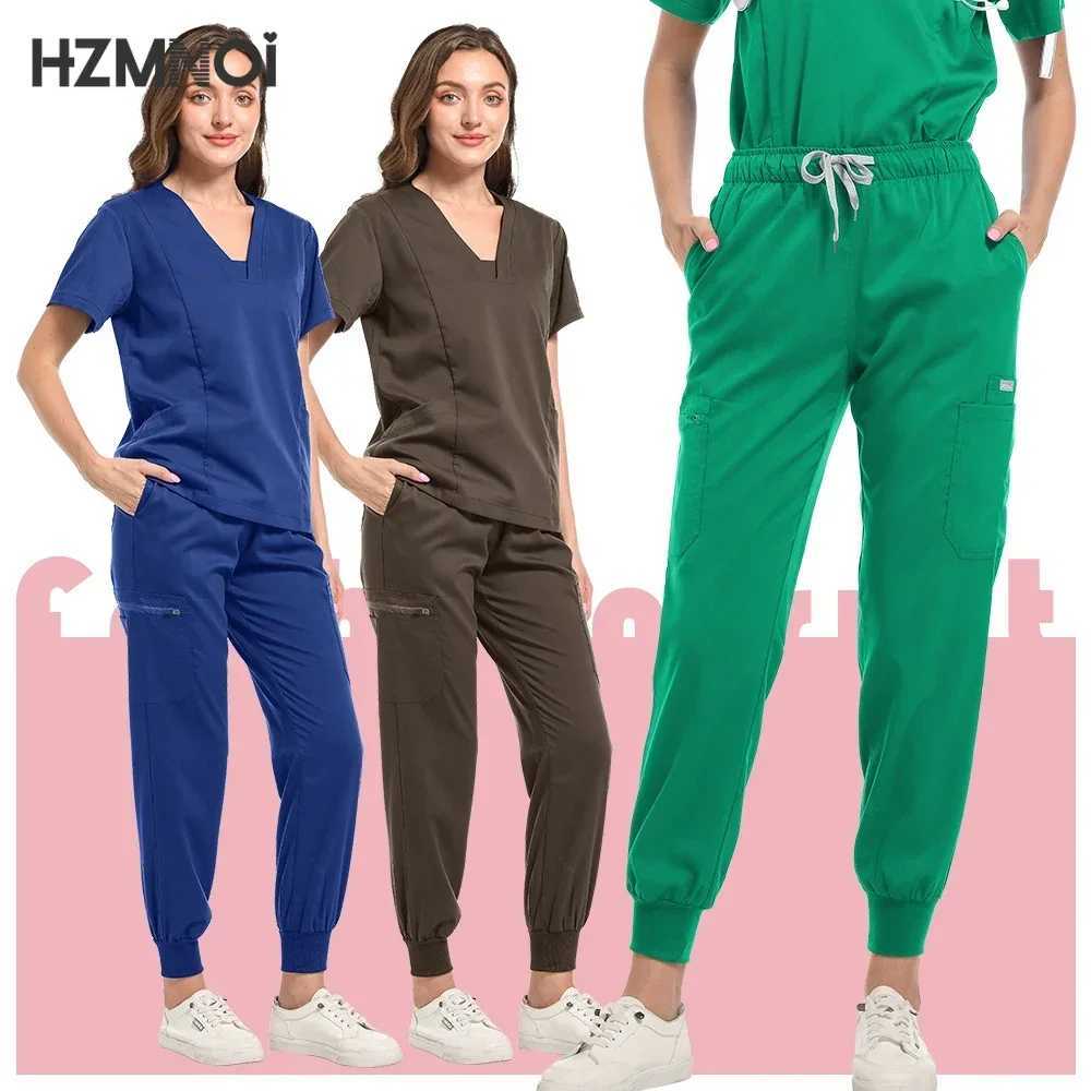 Surgical Uniform Woman Medical Nurse Scrub Set Beauty Sn Workwear Clinical Doctor Work Clothes Nursing Accessories Tunic Suit X250410