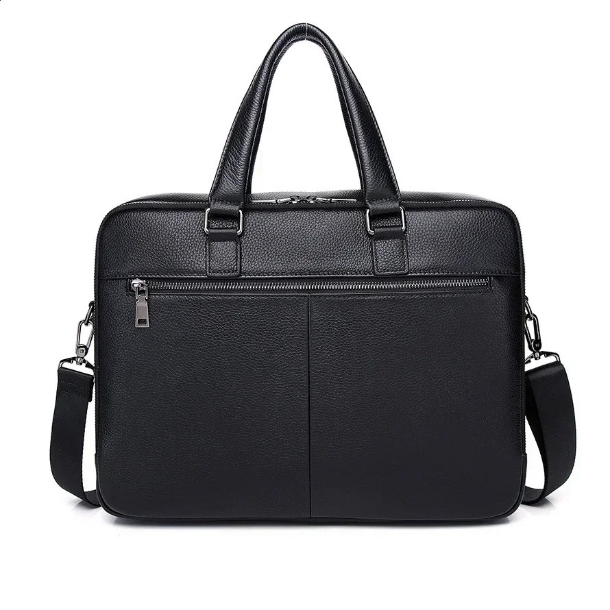 laptop bag made of genuine leather for men mens briefcase mens handbag mens messenger 14 inch computer bag 250410