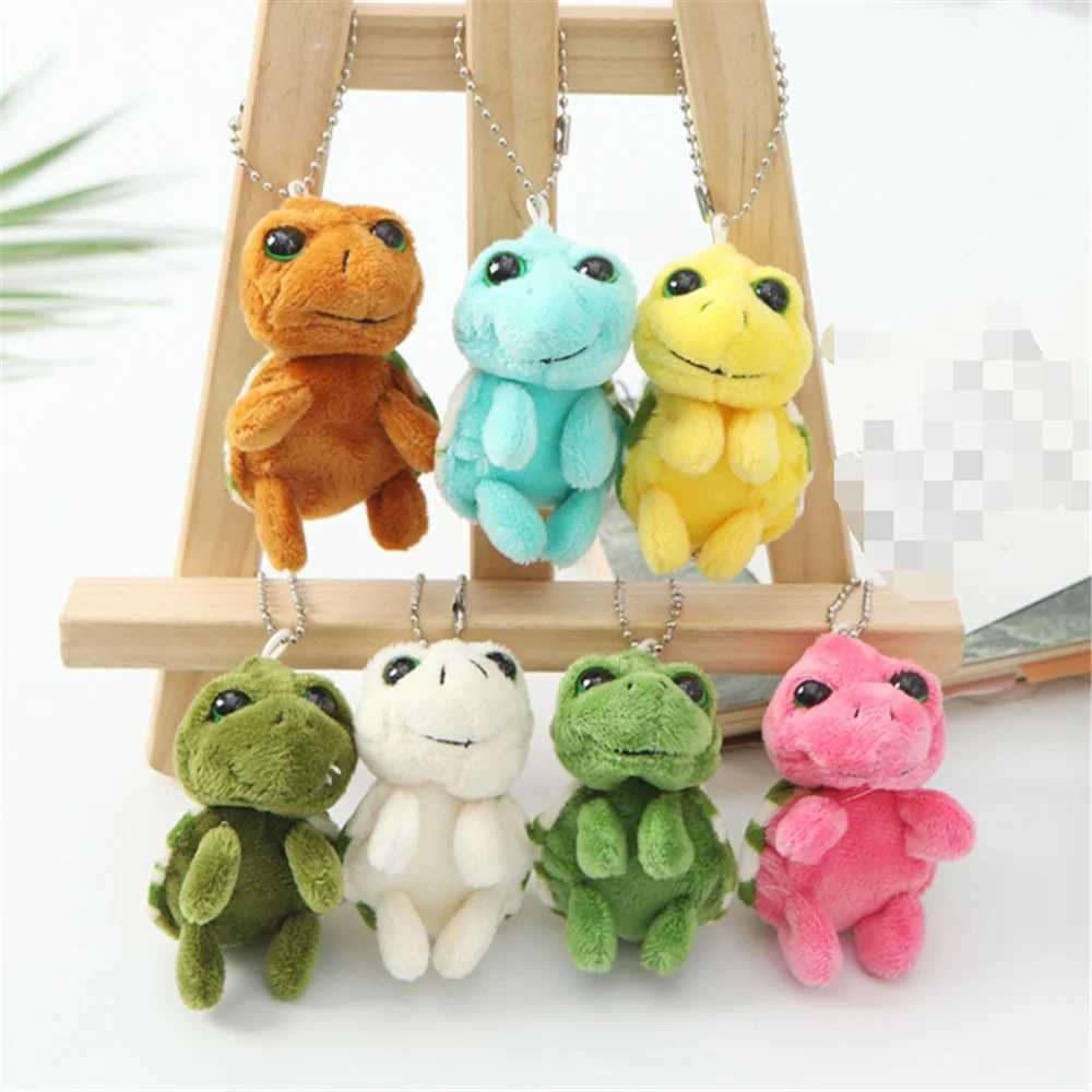 Small 6CM Tortoise Keychain Charm Keyring Chain Womens Pendant Plush Toy Keyring W250411