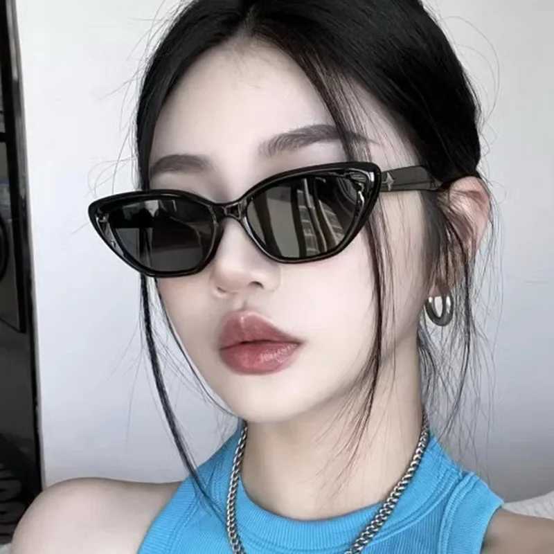 New Fashion Summer Retro Cat Eye Sunglasses UV400 Shadow Small Triangle Glasses Simple High Quality Street Style SunglassesT250411