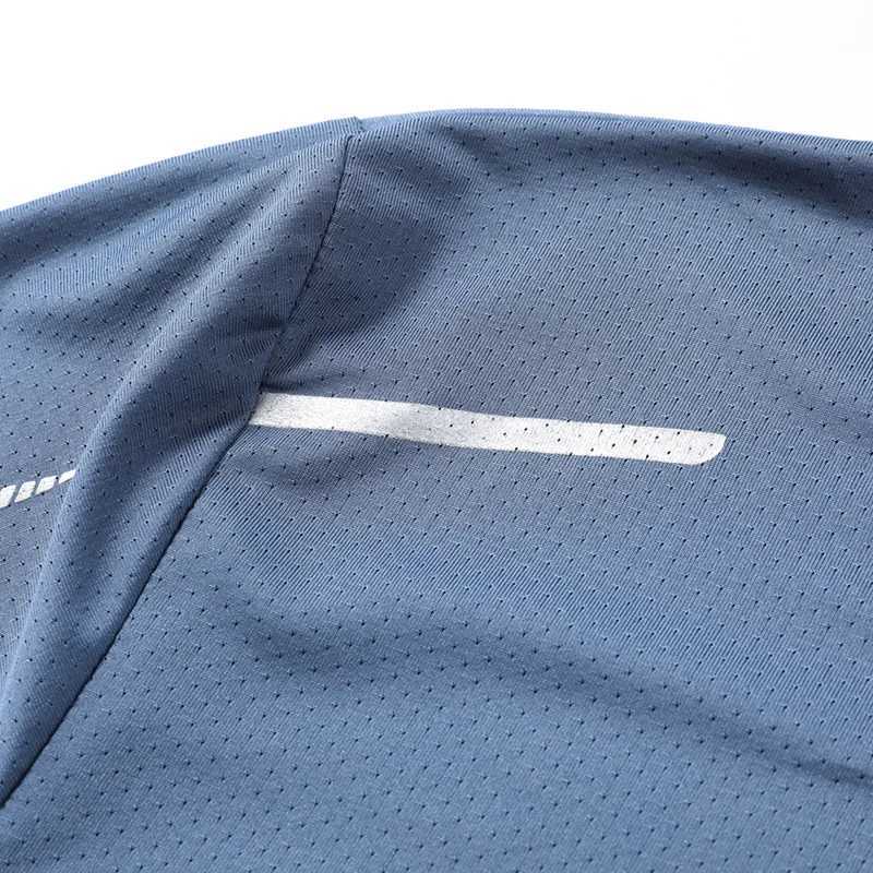 CHRLCK Mens Running Quick Drying T-shirts Breathable Hiking Fishing Tees Soft Elasticity Outdoor Sports Short Shirt Summer M250411