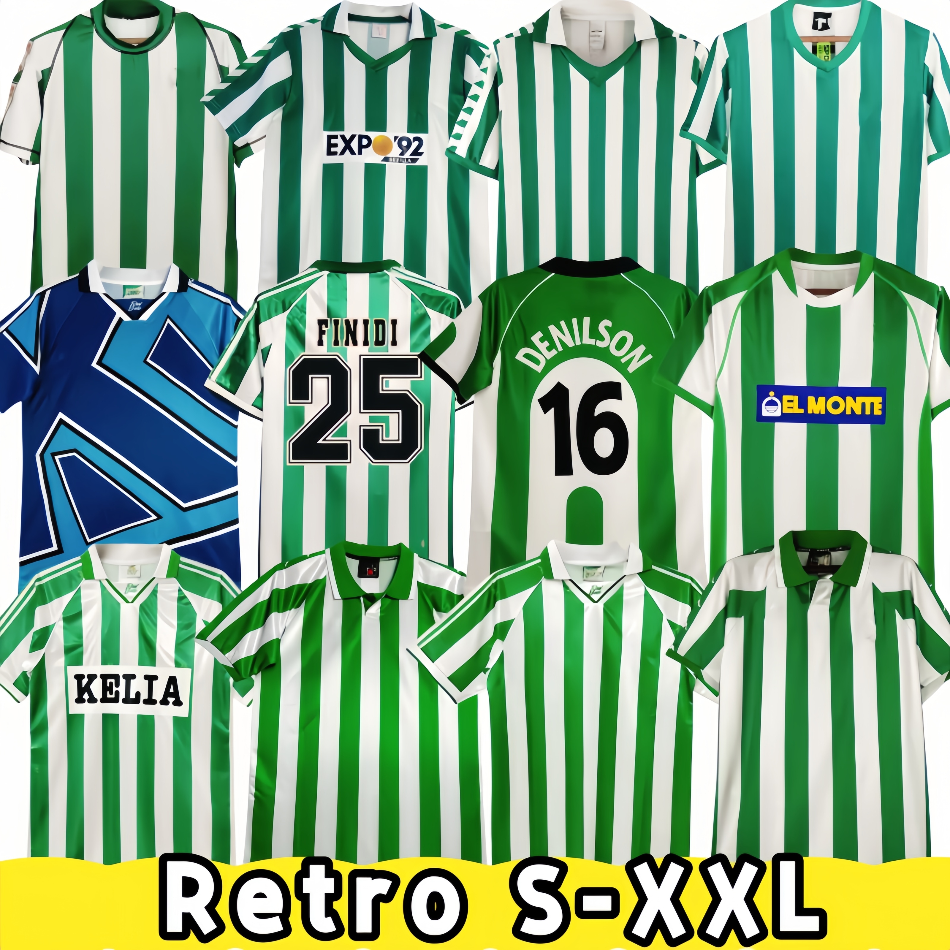Retro REAL classic vintage football shirt 01 02 03 04 76 77 82 85 94 95 96 97 98 99 00 2001 2002 1995 1997 1976 ALFONSO BETIS JARNI DENILSO