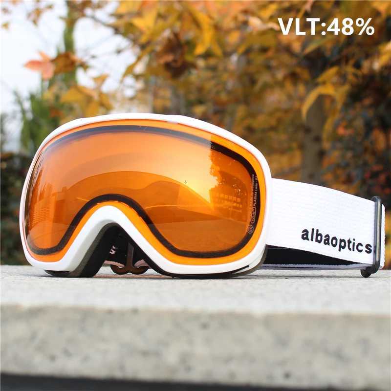 New Alba Mask Double Layers Anti-Fog Ski Goggles Snow Snowboard Glasses Snowmobile Eyewear Outdoor Sport Ski Googles K251110