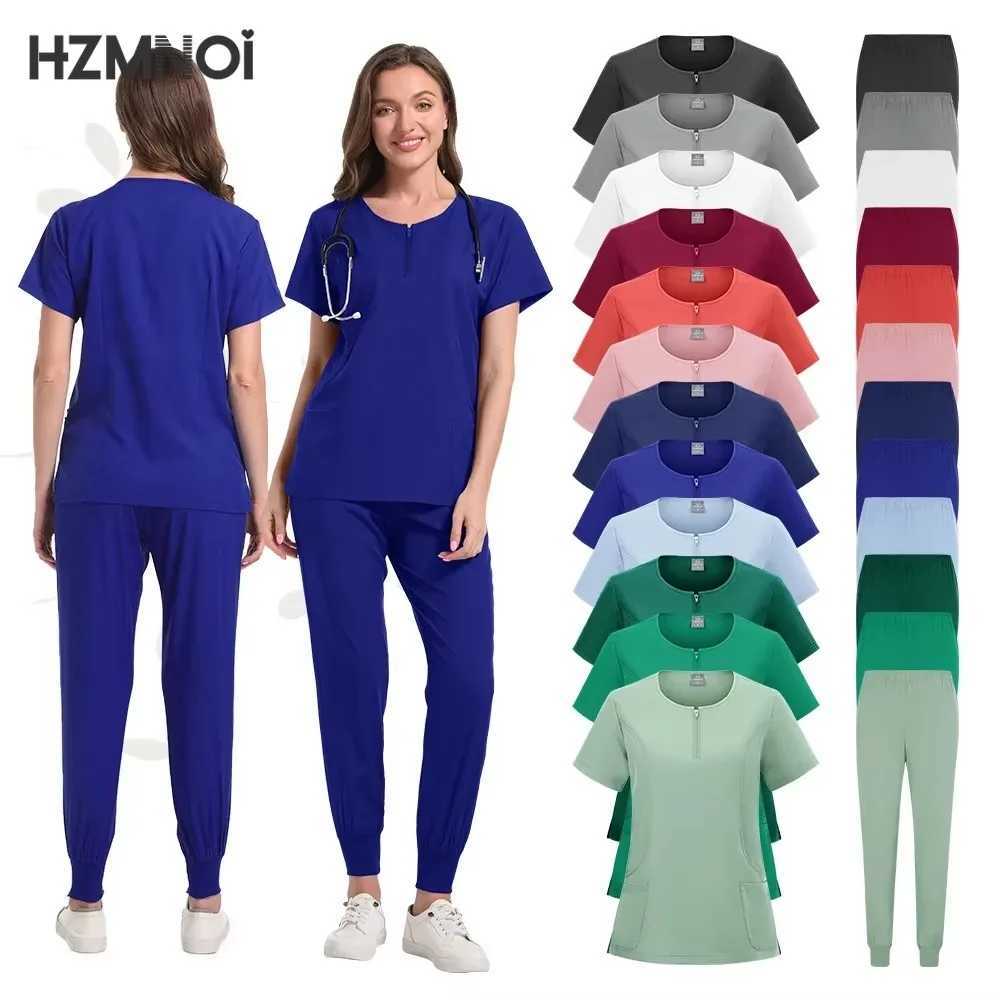 Doctor Nurse Surgical Workwear Medical Scrubs Uniforms Women Men Jogger Set Hospital Accessories Operating Room Price X250410