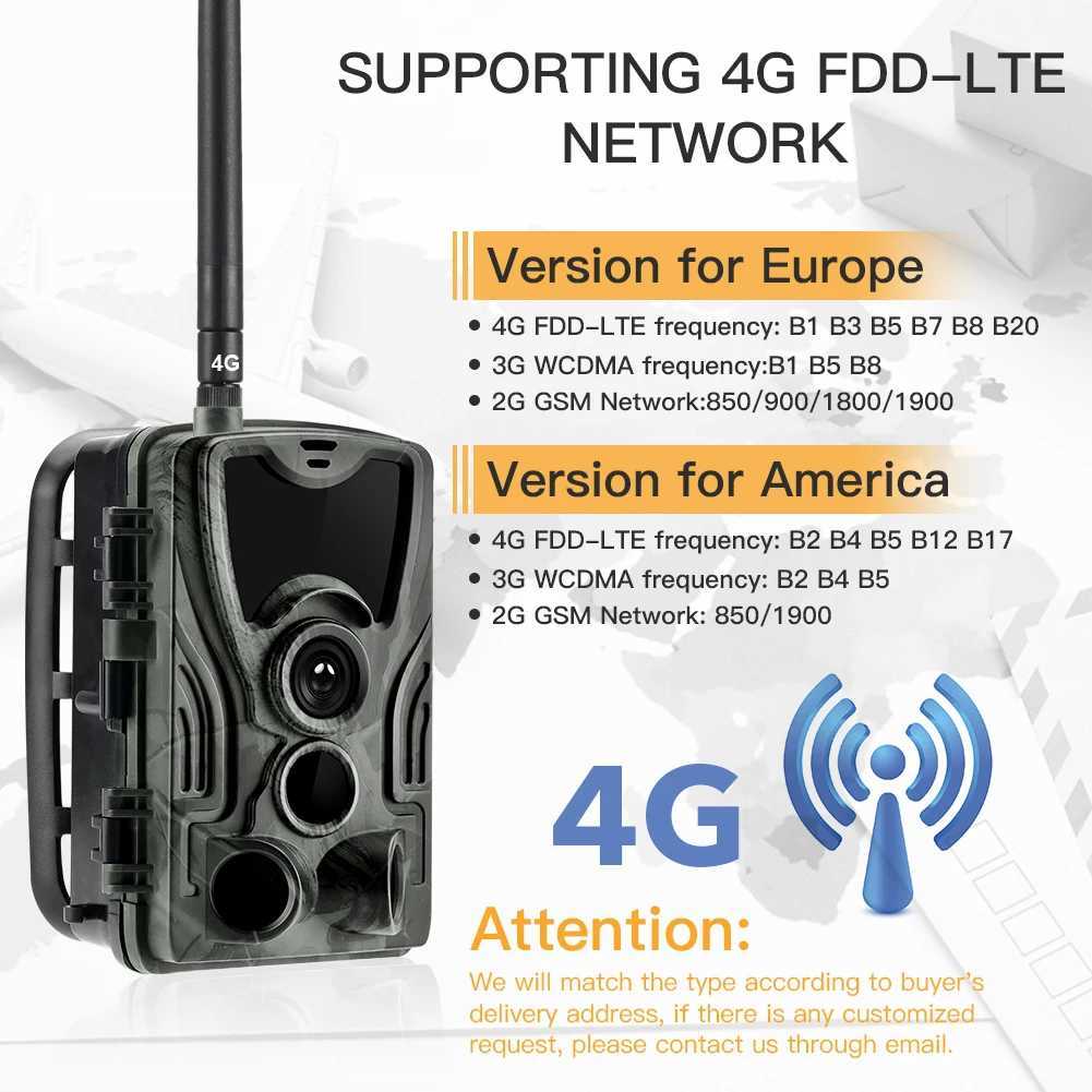 Free application cloud service 4G tracking camera 4K 30MP real-time broadcast wildlife hunting cellular wireless camera HC801PRO photo trap X2504111