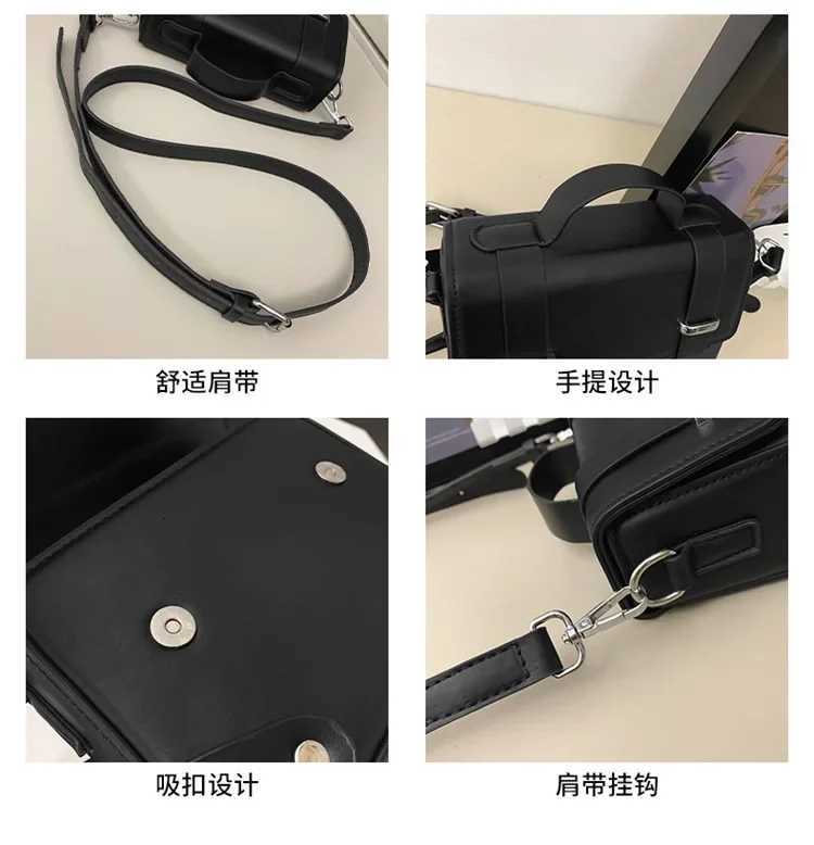 Minimalist Mens Shoulder Bag Fashionable Male PU Leather Crossbody Bags Small Flip Style Messenger bag for Men Designer HandbagT251110