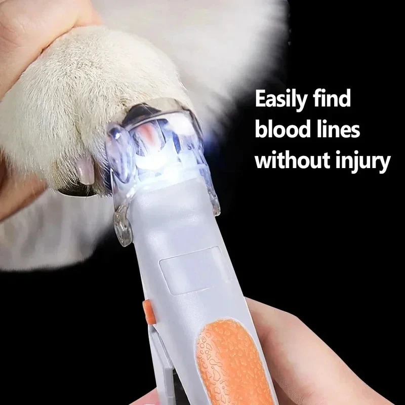 Professional Pet Nail Clipper Scissors With LED Light Cat Dog Clippers Tool Toeclaw Cutter Suppl 251110