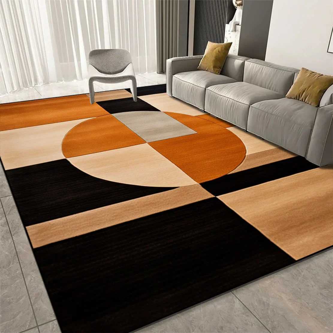 Luxury Geometric Carpets for Living Room Decoration Sofa Large Area Home Rugs for Bedroom Soft Mat for Children Y251110