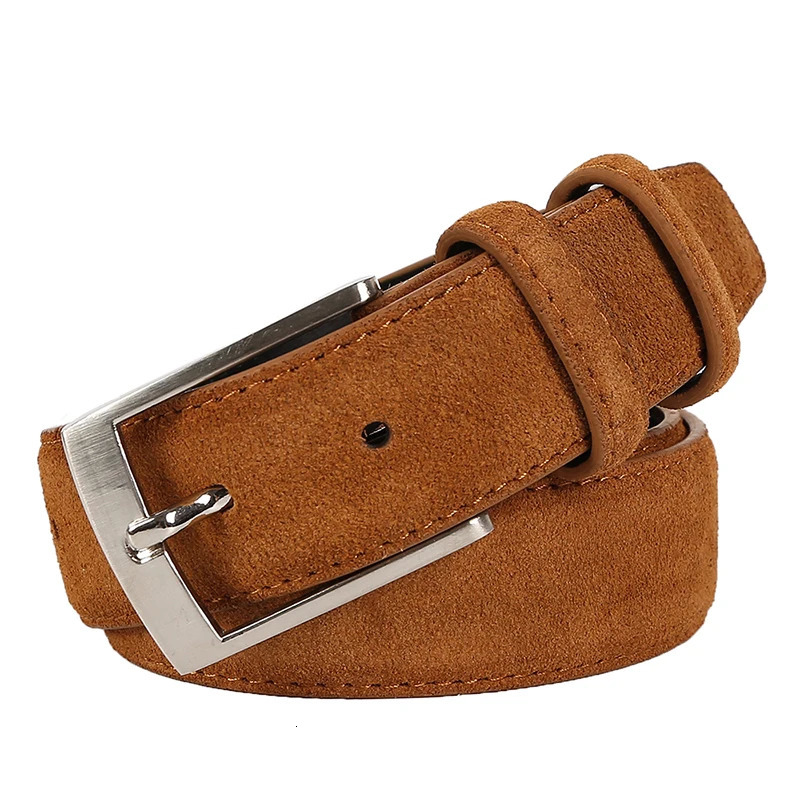 Style Fashion Welour Genuine Leather Belt For Jeans Leather Belt Men Mens Belts Suede Belt Straps 251110