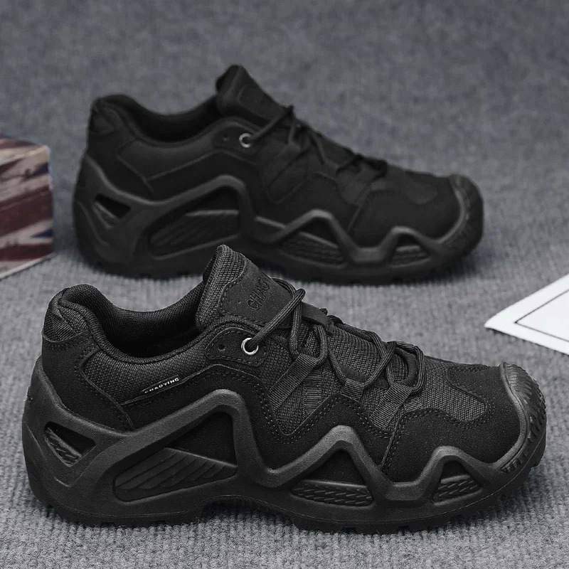 Outdoor Mens Combat Tactical Desert Boots Male Field Hunting Hiking Climbing Training Waterproof Sports Shoes 251110