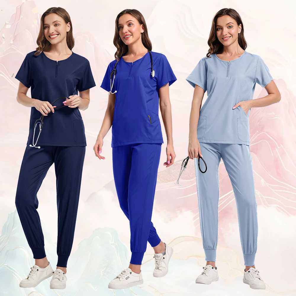 Medical clothing womens shampoo jogging set nursing pants surgical gowns high-quality medical uniforms beauty uniforms X2504101