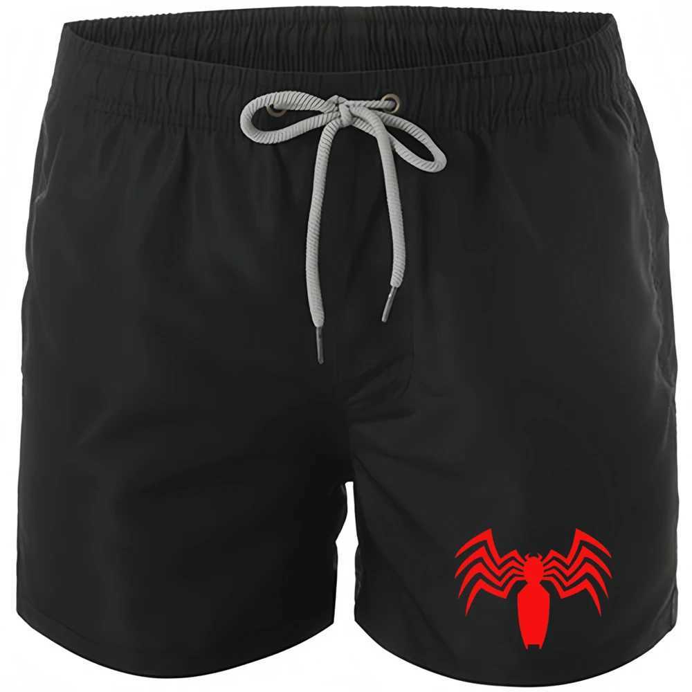 2024 Spider print mens quick drying swimsuit mens swimsuit mens swimsuit summer swimsuit surfing boxer BrieW250410