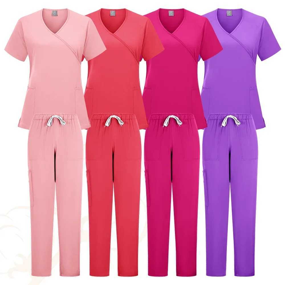HZMNOI new unisex nurse uniform mens washer set beauty uniform womens hospital surgical set dental clinic pet store laboratory work uniform X250410