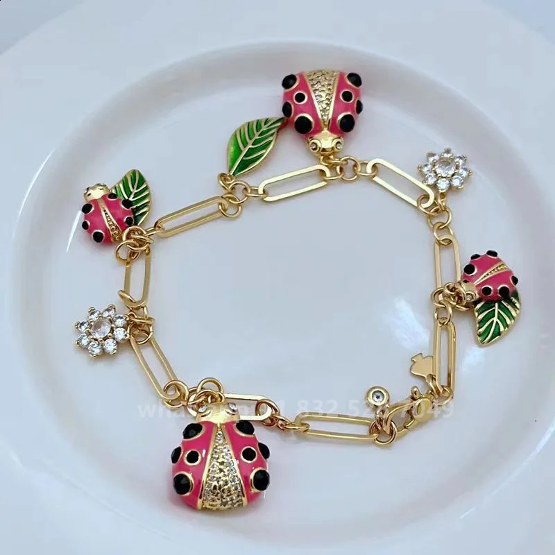Kate Jewelry 14K Gold Bracelet Exquisite Jewelry Womens Christmas Gift 250407