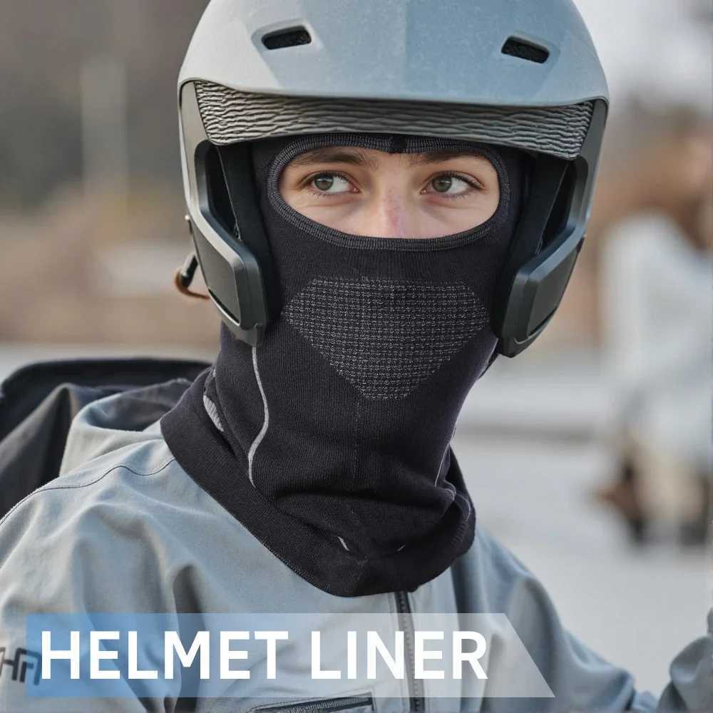 Breathable Motorcycle Balaclava Face Cover Winter Ski Mask Windproof Helmet Liner Stretchy Cycling Bike Scarf for Men Women S251110