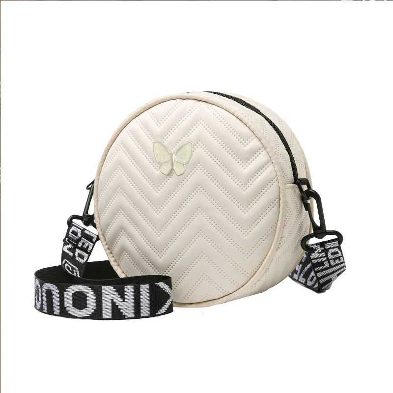 Neutral style round shoulder bag for men and women Wave pattern design Crossbody bag suitable for travel and photographyT251110