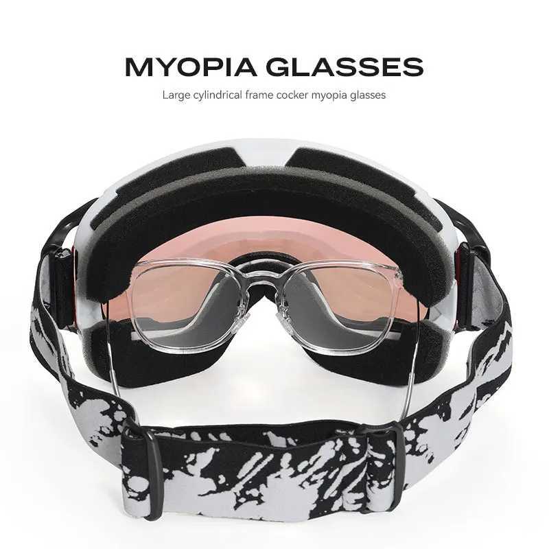 JSJM New Ski Goggles Men Women Double Layer Anti-Fog Big Ski Glasses Winter Outdoor Windproof Protection Ski Goggles Snowboard K251110