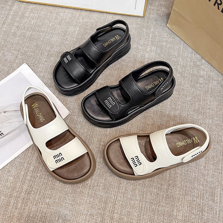 free shipping designer sandals for womens 2025 New Flat bottomed Sports Fashion Casual Non slip Beach Sandals Size 35-40 for daily wear