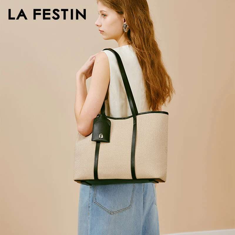 LA FESTIN Tote For Women's 2024 New Large Capacity Shoulder Ladies Crossbody Fashion Messenger Bag Shopping Bags