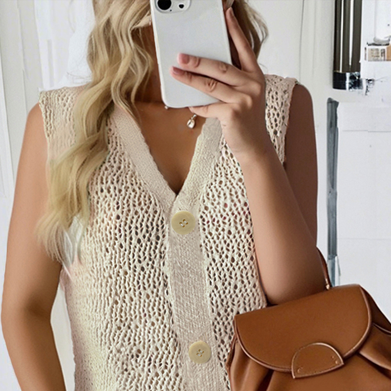 Sophisticated Solids Cardi Jacket Feminine Seasonal Accessory Featuring Elegant Cutouts---NBJ074