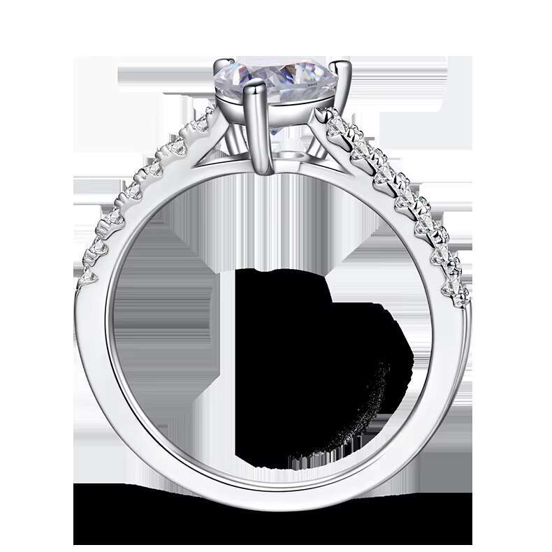 Zanlong 14374 Pretty Design Delicate Moissanite Engagement Diamond Ring 18k Gold Plated Rings for ValentineS Day