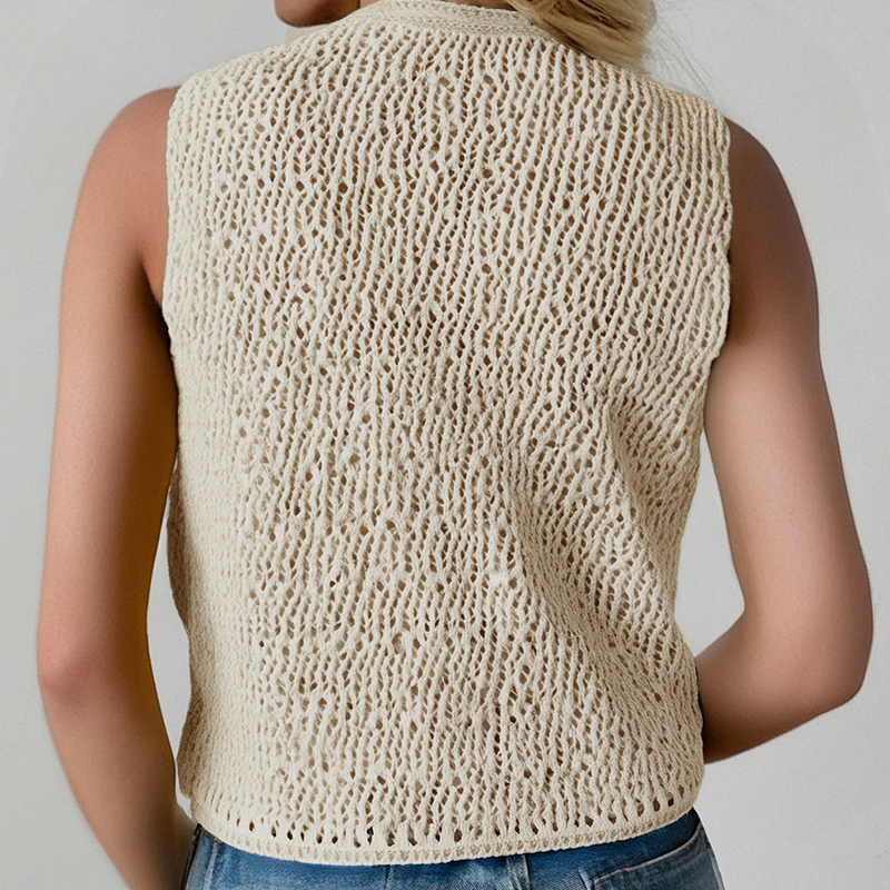 Sophisticated Solids Cardi Jacket Feminine Seasonal Accessory Featuring Elegant Cutouts---NBJ074