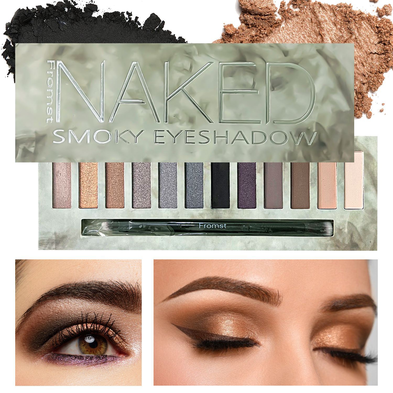 Naked makeup eyeshadow palettes eye shadow pallet 12 color NUDE 1.2.3.5.HEAT CHERRY decay Makeup Naked Palettes chocolate bar