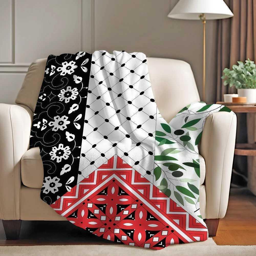 Hattah Keffiye Pattern Design Art Blanket Warm And Soft Suitable For Bedroom Living Room Sofa Bed Office Travel Camping C251111