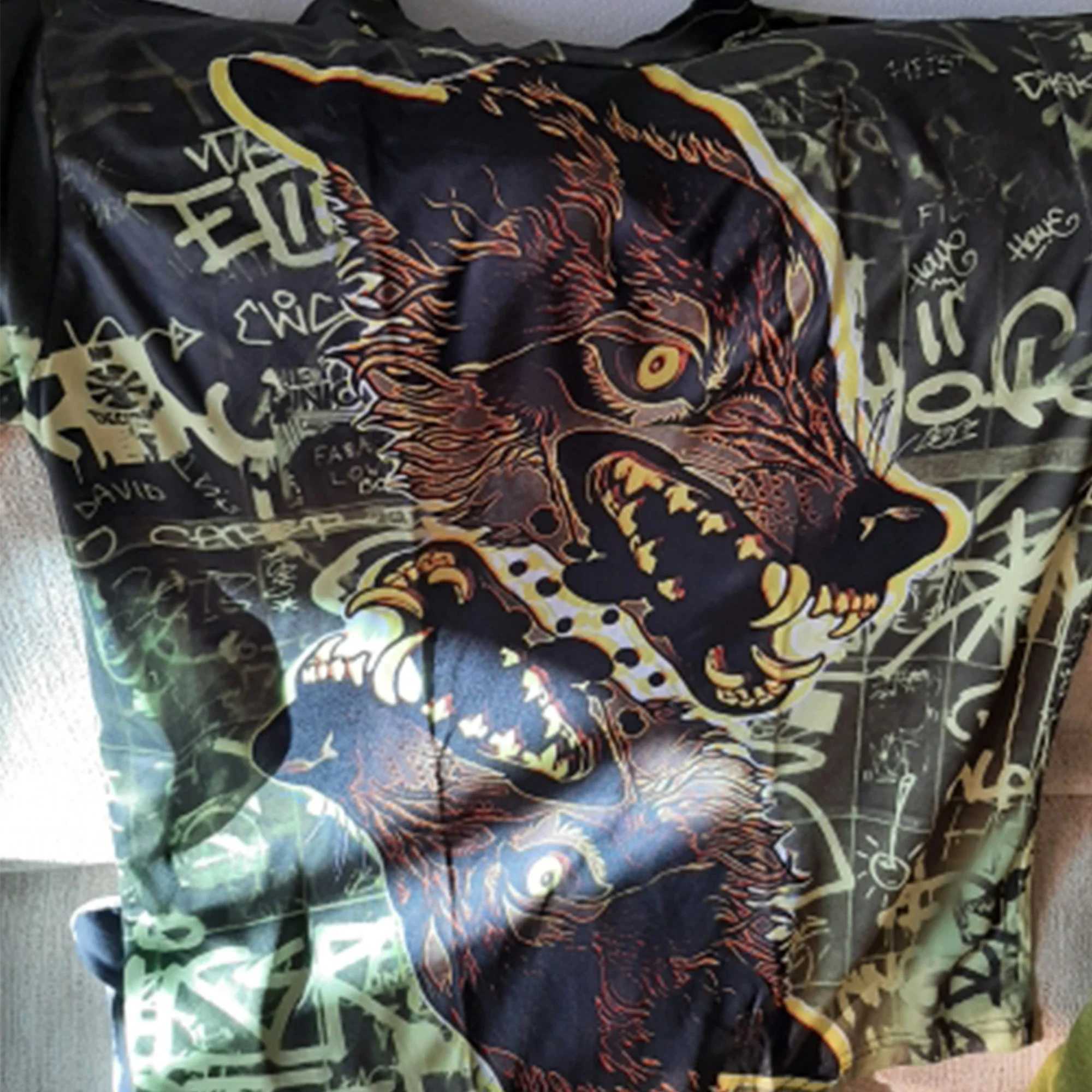 Animal scorpion 3D printed oversized T-shirt Y2K mens clothing short sleeved hip-hop T-shirt mens street clothing top gym T-shirt M250411