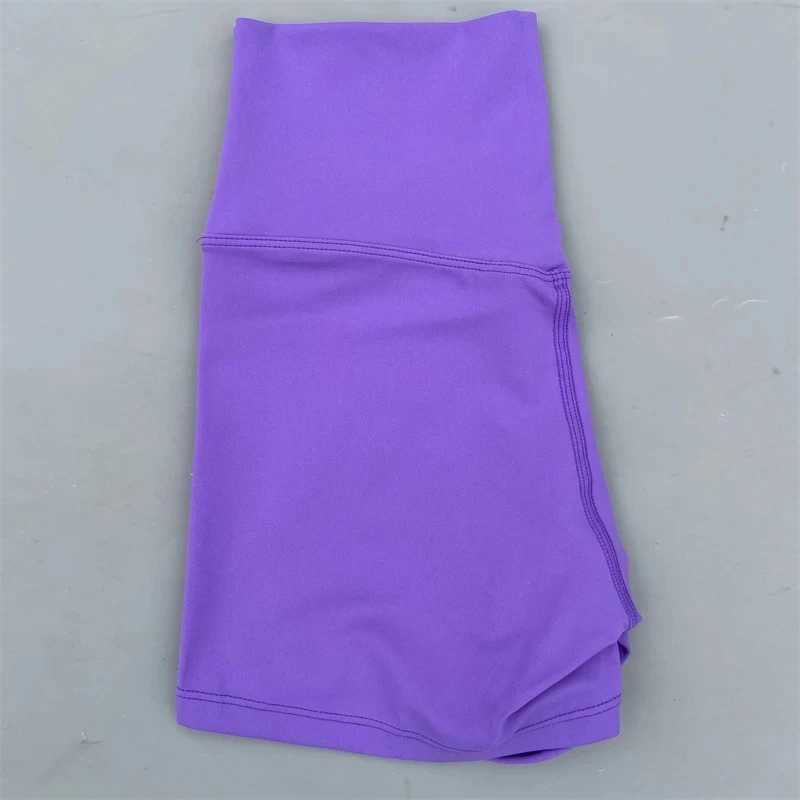 Solid color tight fitting womens fitness exercise short waist yoga short leg squatting posture comprehensive training jogging exerciseW250411