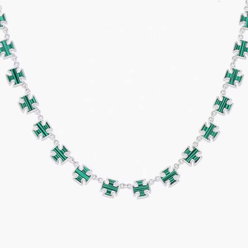 Hip Hop Passd Diamond Tester 925 Sterling Silver Iced Out Colorful Gemstone VVS Moissanite Cluster Tennis Chain for Women Men