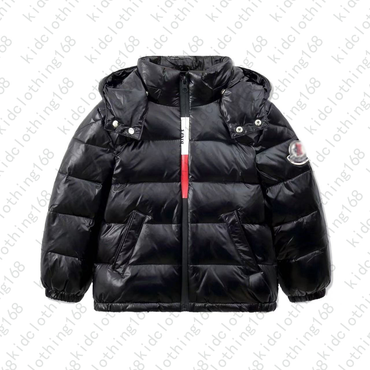 hoodies kids Down Jackets kid Hooded designer baby coat winter have puffer jackets Parkas Slim Embroidered badge Outerwear girl boy coats New style dhgate down