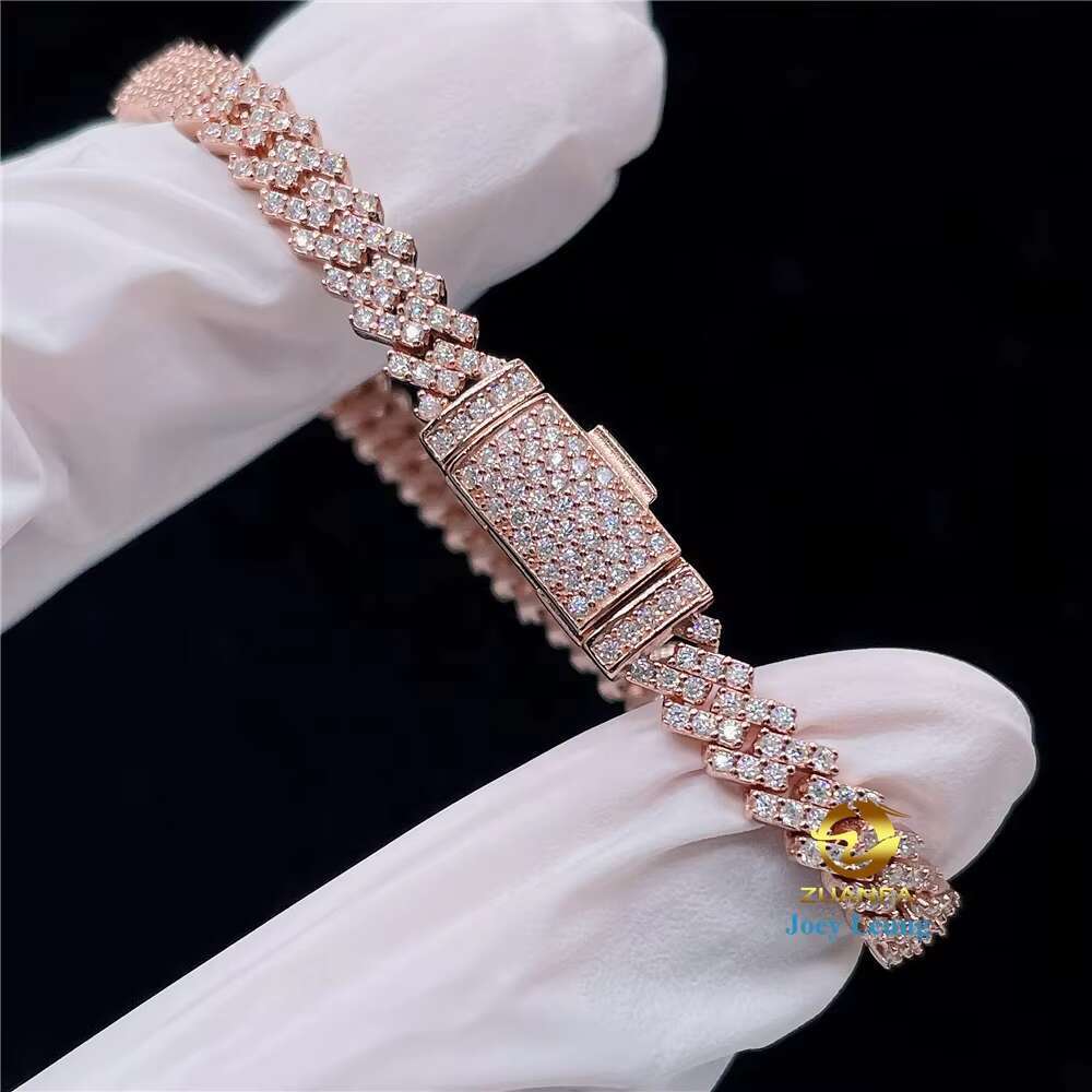 Fine Jewelry Hip Hop Pass Diamond Tester 5mm Moissanite VVS Cuban Chain Bracelet