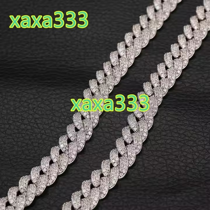 Hot-selling 8mm full honeycomb diamond-set Cuban chain, same as Western internet celebrity, personalized hip-hop trend brand bubble ball necklace