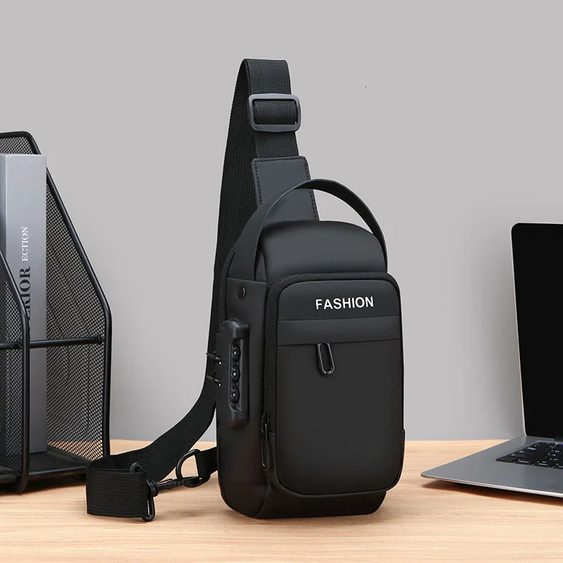 Mens Chest Bag Fashion Korean Style Casual Sports Water Proof Oxford Crossbody Bags for Men Shoulder Messenger 251110