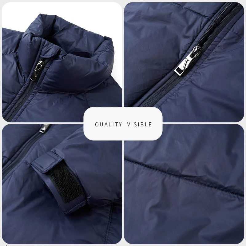 Top Grade er Men Parka Jacket Casual Fashion Hooded Puffer Coat Cropped Windbreaker Quilted Mens Clothes 251106