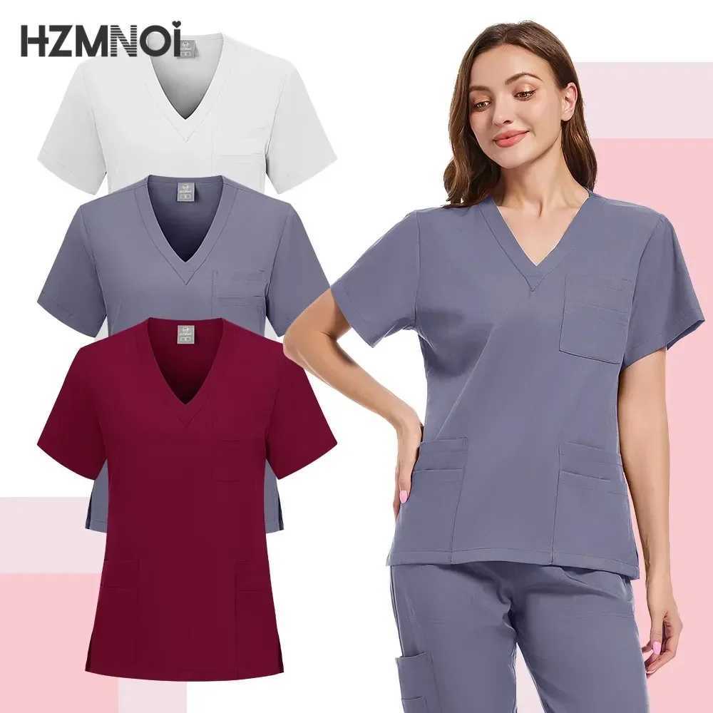 Multicolor Clinical Workwear Pharmacy Dentistry Work Clothes Doctor Nurse Uniforms Hospital Surgery Top Pants Medical Scrubs Set X250410