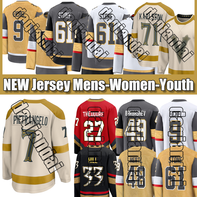 Golden Knights jerseys Cotter Dorofeyev McNabb Stephenson Theodore Kessel Pietrangelo A Hockey Jerseys
