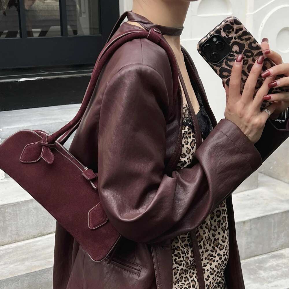 Motingsome Women Saddle Bag 100% Natural Handbag And Purse Retro Matte Cowhide Shoulder Pouch Chic Lady Mini Tote 2024 New