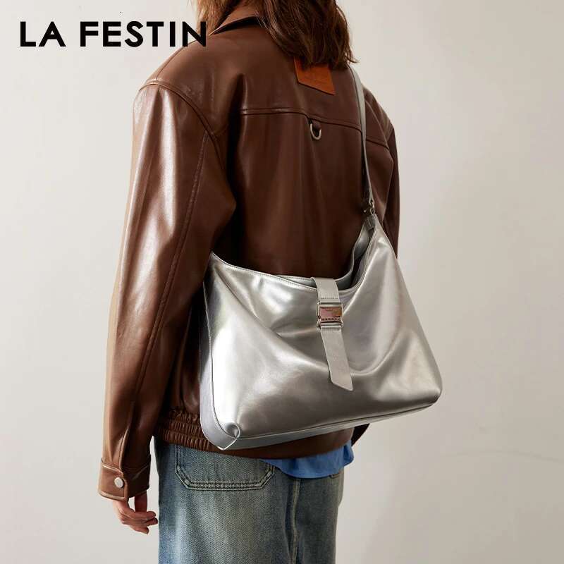 LA FESTIN Original New 2023 Tote For Women Large Crossbody Shoulder Y2k Ladies Leather Women's Bag Messenger Bag