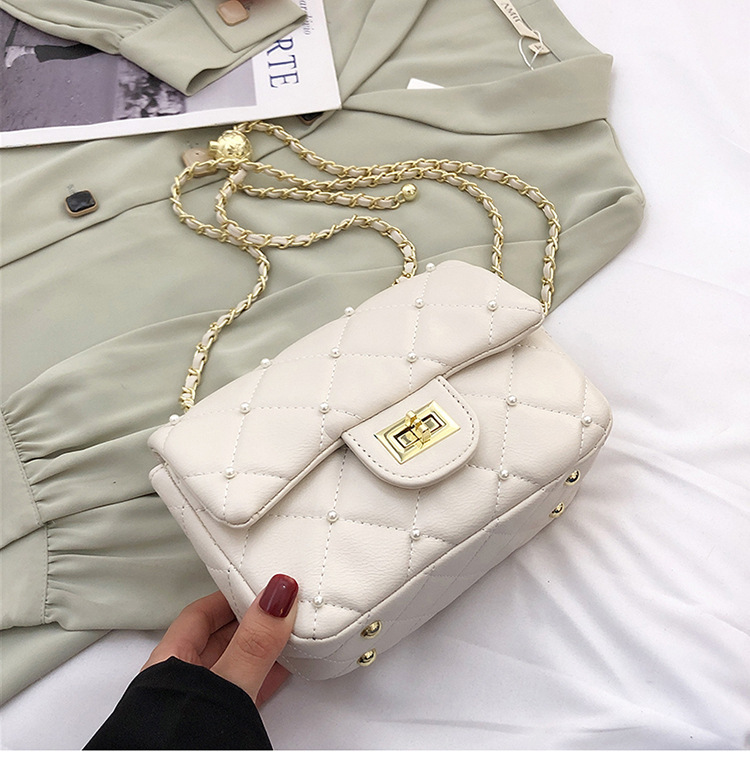 Luxury Brand Designer Bag Style Women's Bag Small Bag 2025 New Fashion Quilted Chain Women's Bag Cute Rivet Shoulder Bag Crossbody Bag