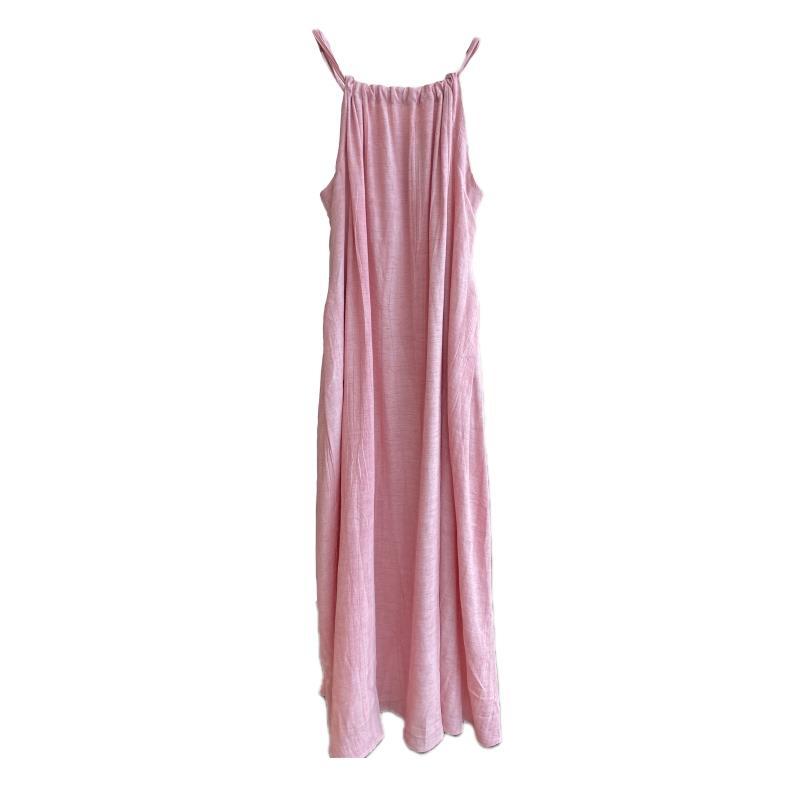 L164 Whitening holiday style loose long skirt lazy dress female summer new style