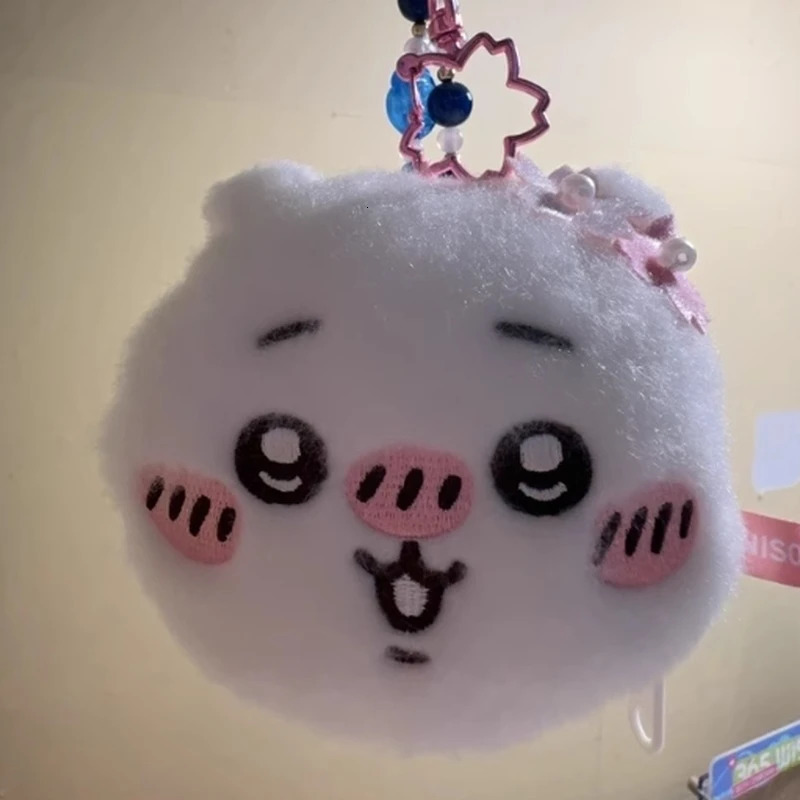 Genuine Miniso Chiikawa Coin Wallet Cartoon Cute Cherry Blossom Headphone Bag Accessories Keychain Girl Customized birthday Gift 251110