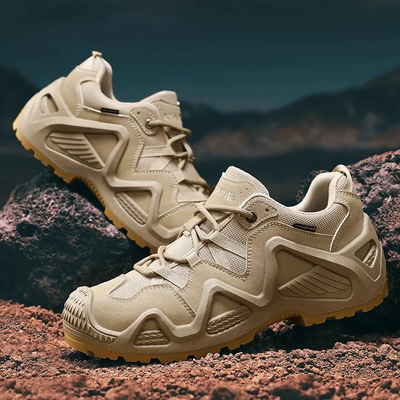 Outdoor Mens Combat Tactical Desert Boots Male Field Hunting Hiking Climbing Training Waterproof Sports Shoes 251110